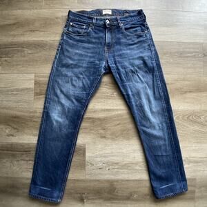 C.O.F. Studio Model M1 Jeans Men Sz 32x29 Blue Worn Wash Slim True